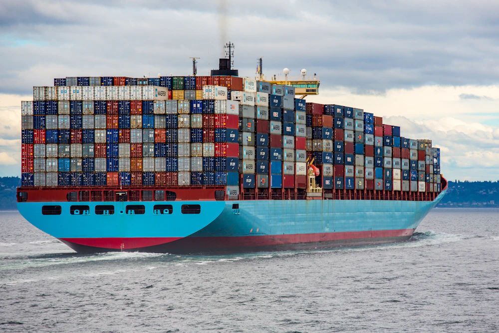 Cargo operations at international port