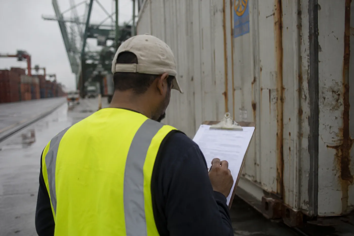 Quality inspection of export cargo