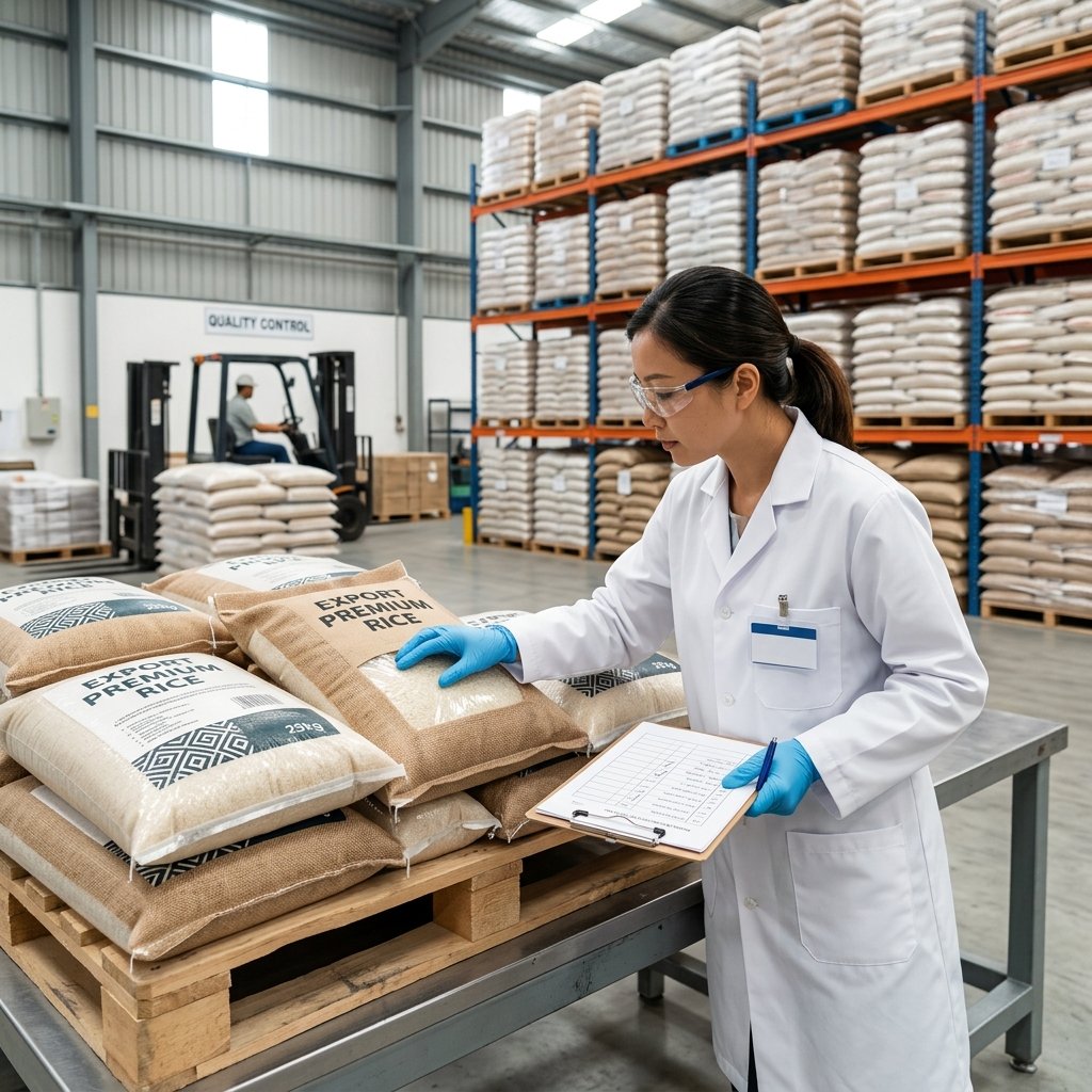 Quality inspection of export cargo